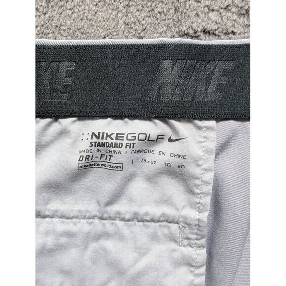 Nike Golf Standard Fit Pants Men's Size 38x32 Gray - Picture 5 of 16
